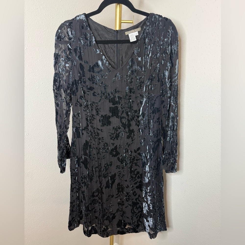 Isabella Bird‎ Velvet Burn out mini dress